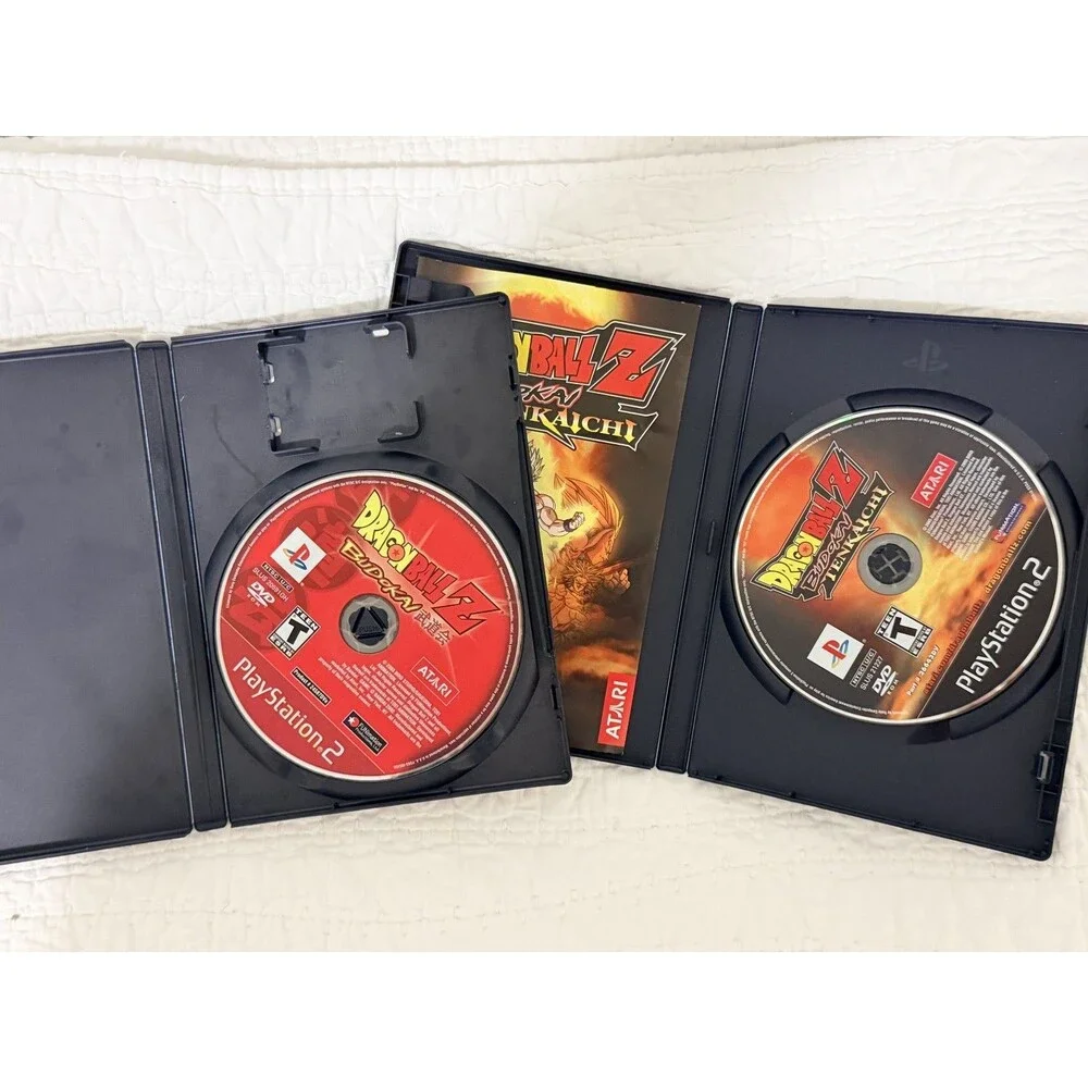 Playstation 2 Dragonball Z Budokai and Budokai Tenkaichi Game lot
